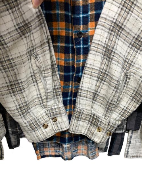 Rebuild by Needles（リビルドバイニードルス）Rebuild by Needles (リビルドバイニードルス) Flannel Shirt - 7 Cuts Zipped Wide Shirt マルチカラー サイズ:FREEの古着・服飾アイテム