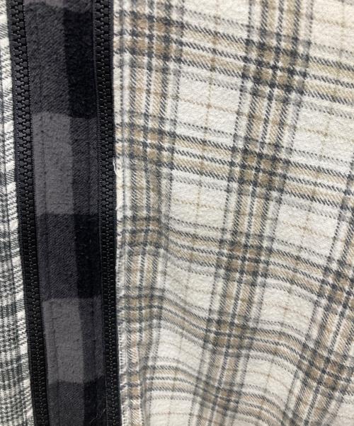 Rebuild by Needles（リビルドバイニードルス）Rebuild by Needles (リビルドバイニードルス) Flannel Shirt - 7 Cuts Zipped Wide Shirt マルチカラー サイズ:FREEの古着・服飾アイテム