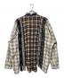 Rebuild by Needles (リビルドバイニードルス) Flannel Shirt - 7 Cuts Zipped Wide Shirt マルチカラー サイズ:FREE：12000円