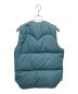 RockyMountainFeatherBed (ロッキーマウンテンフェザーベッド) The Three Robbers (スリーラバーズ) PROCESS DOWN VEST ブルー サイズ:38：18000円