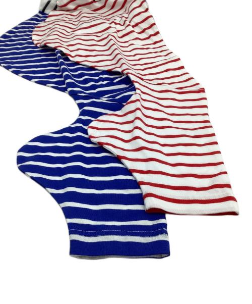 nagonstans（ナゴンスタンス）nagonstans (ナゴンスタンス) MIX Border Twist Sleeve ロングTシャツ マルチカラー サイズ:Mの古着・服飾アイテム