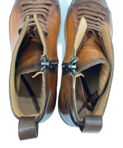 Santoni（サントーニ）Santoni (サントーニ) レザーハイカットスニーカ ブラウン サイズ:10の古着・服飾アイテム