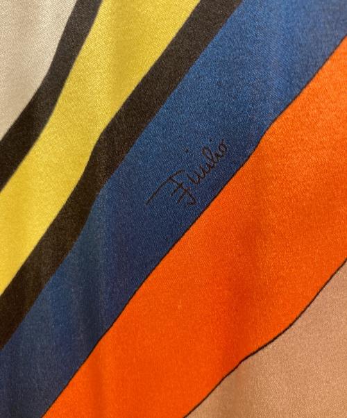 Emilio Pucci（エミリオ プッチ）Emilio Pucci (エミリオ プッチ) シルク切替ニットワンピース ホワイト サイズ:XSの古着・服飾アイテム