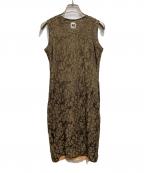 missoniミッソーニ）の古着「N/Sラメニットワンピース」｜ブラウン