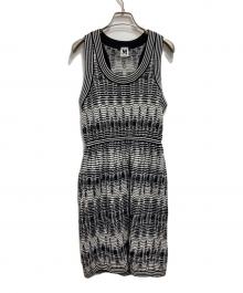 missoni（ミッソーニ）の古着「ノースリーブニットワンピース」｜ブラック