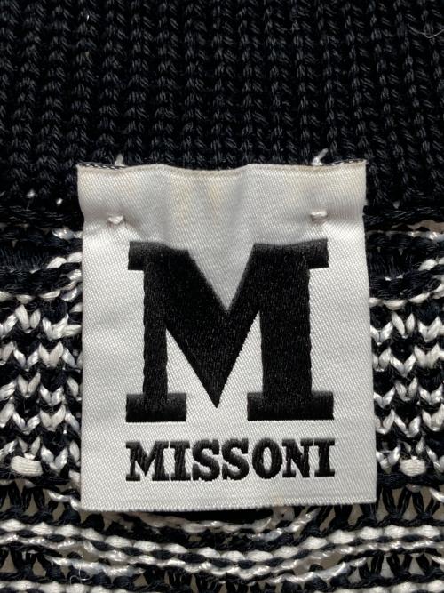 missoni（ミッソーニ）MISSONI (ミッソーニ) ノースリーブニットワンピース ブラック サイズ:38の古着・服飾アイテム