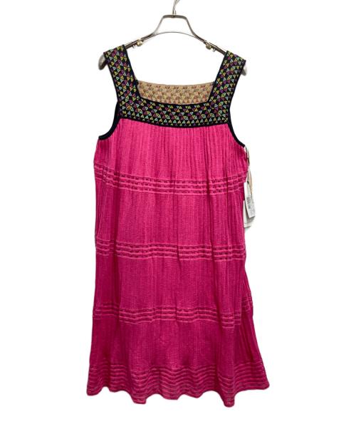missoni（ミッソーニ）MISSONI (ミッソーニ) ノースリーブニットワンピース ピンク サイズ:40 未使用品の古着・服飾アイテム