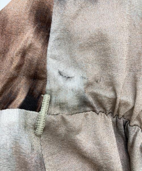 MaxMara（マックスマーラ）MaxMara (マックスマーラ) 総柄ジャージーワンピース ベージュ サイズ:38の古着・服飾アイテム