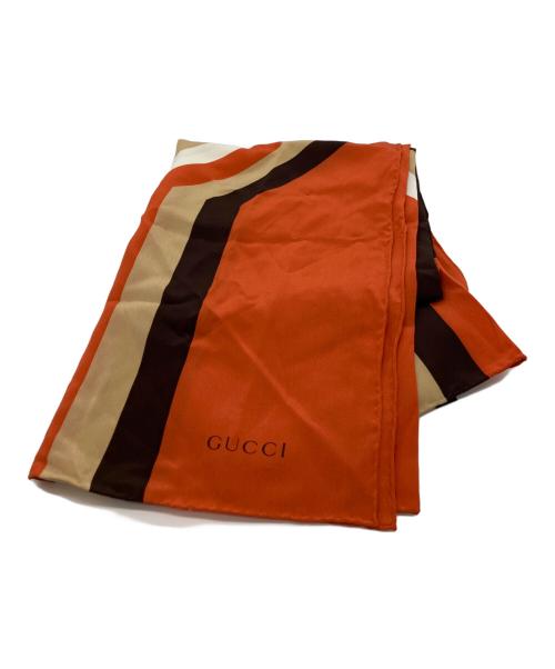 GUCCI（グッチ）GUCCI (グッチ) シルクスカーフ ベージュの古着・服飾アイテム