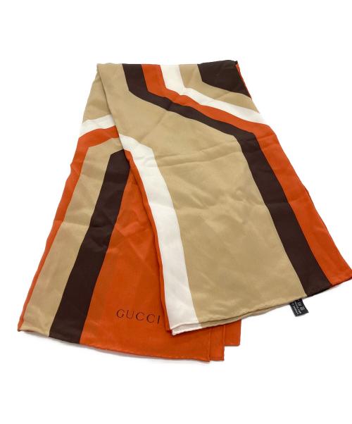 GUCCI（グッチ）GUCCI (グッチ) シルクスカーフ ベージュの古着・服飾アイテム