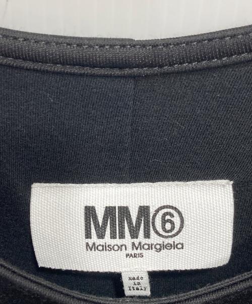 MM6 Maison Margiela（エムエムシックスメゾンマルジェラ）MM6 Maison Margiela (エムエムシックスメゾンマルジェラ) アシンメトリーワンピース ブラック サイズ:Sの古着・服飾アイテム