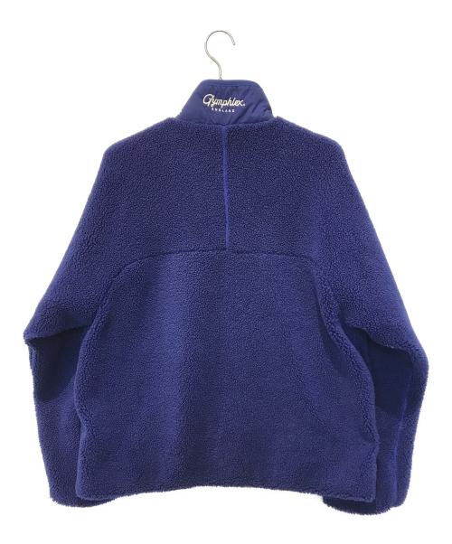 Gymphlex（ジムフレックス）Gymphlex (ジムフレックス) コージーライトボアジップアップブルゾン　GY-A0250 BOL ブルー サイズ:Mの古着・服飾アイテム