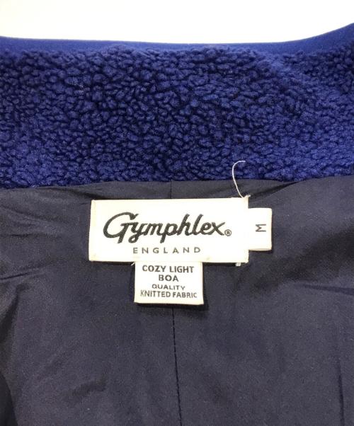 Gymphlex（ジムフレックス）Gymphlex (ジムフレックス) コージーライトボアジップアップブルゾン　GY-A0250 BOL ブルー サイズ:Mの古着・服飾アイテム