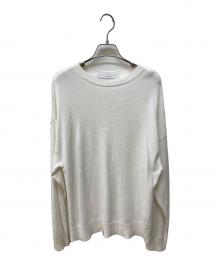 FRAMeWORK（フレームワーク）の古着「ウォッシャブルペーパーヤーンニット」｜ホワイト