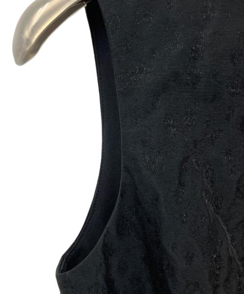 ANAYI（アナイ）ANAYI (アナイ) ふくれフィルムジャガードフレア ワンピース ブラック サイズ:38の古着・服飾アイテム