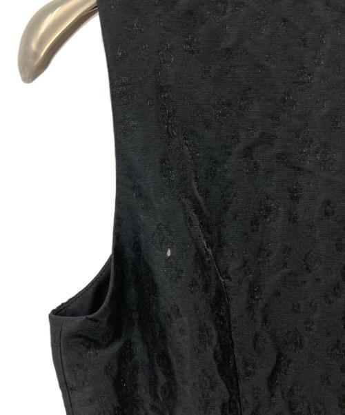 ANAYI（アナイ）ANAYI (アナイ) ふくれフィルムジャガードフレア ワンピース ブラック サイズ:38の古着・服飾アイテム