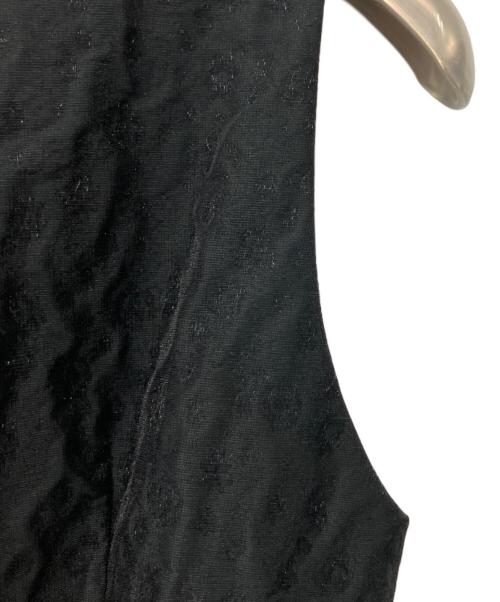 ANAYI（アナイ）ANAYI (アナイ) ふくれフィルムジャガードフレア ワンピース ブラック サイズ:38の古着・服飾アイテム