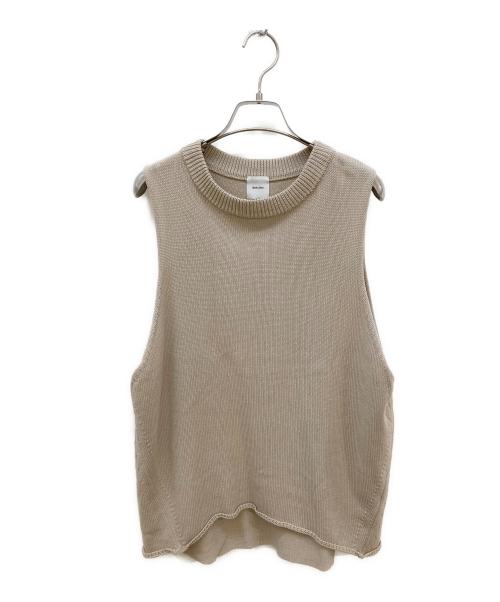 Spick and Span（スピック＆スパン）Spick and Span (スピックアンドスパン) コットンリネンミドルゲージノースリプルオーバー ベージュ サイズ:FREEの古着・服飾アイテム