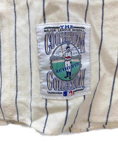 MITCHELL & NESS（ミッチェルアンドネス）MITCHELL & NESS (ミッチェルアンドネス) ベースボールシャツ アイボリー サイズ:Lの古着・服飾アイテム