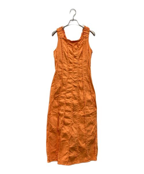 Ameri（アメリ）Ameri (アメリ) カットオフシームパッカリングドレス オレンジ サイズ:Sの古着・服飾アイテム