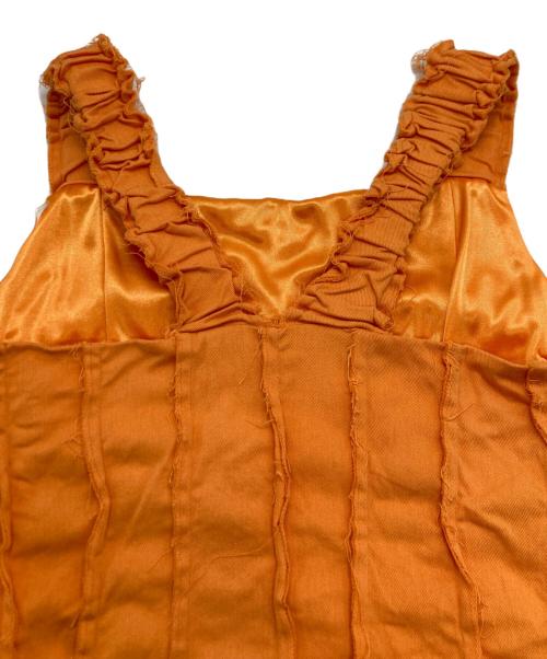 Ameri（アメリ）Ameri (アメリ) カットオフシームパッカリングドレス オレンジ サイズ:Sの古着・服飾アイテム