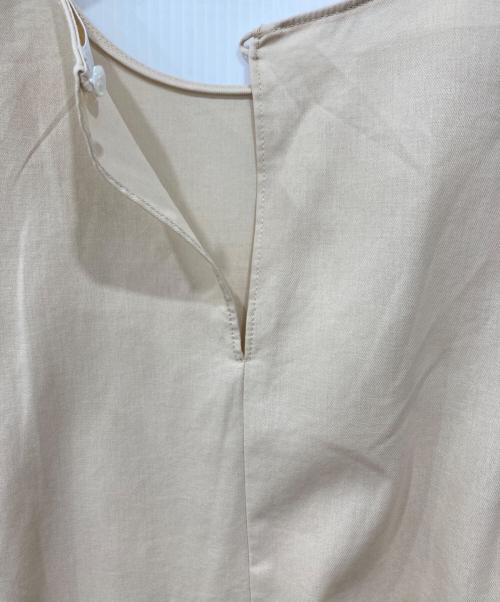 BALLSEY（ボールジィ）BALLSEY (ボールジィ) クリスタルコットンボリュームスリーブブラウス ベージュ サイズ:36の古着・服飾アイテム