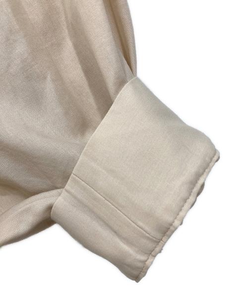 BALLSEY（ボールジィ）BALLSEY (ボールジィ) クリスタルコットンボリュームスリーブブラウス ベージュ サイズ:36の古着・服飾アイテム