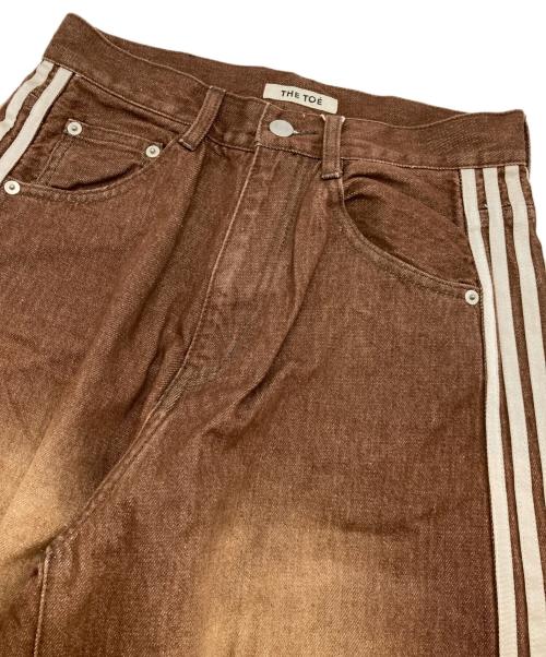 THE TOE（ザ・トゥー）THE TOE (ザ・トゥー) EMIRATES TRACK DENIM PANTS ブラウン サイズ:S 未使用品の古着・服飾アイテム
