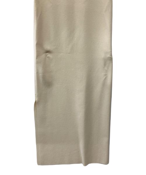 AURALEE（オーラリー）AURALEE (オーラリー) WOOL RECYCLE POLYESTER HIGH GAUGE RIBKNIT DRESS ベージュの古着・服飾アイテム