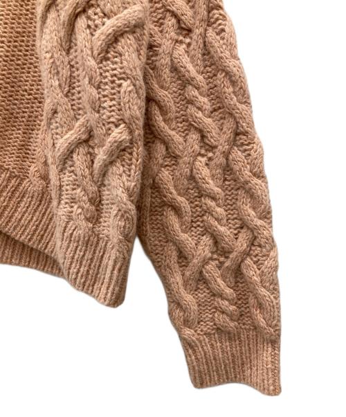 UNUSED（アンユーズド）UNUSED (アンユーズド) Lady's Cable Hand Knit ピンクの古着・服飾アイテム