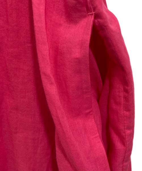 GALERIE VIE（ギャルリーヴィー）GALERIE VIE (ギャルリーヴィー) インドコットン スタンドカラーシャツワンピース ピンク サイズ:SIZE Freeの古着・服飾アイテム