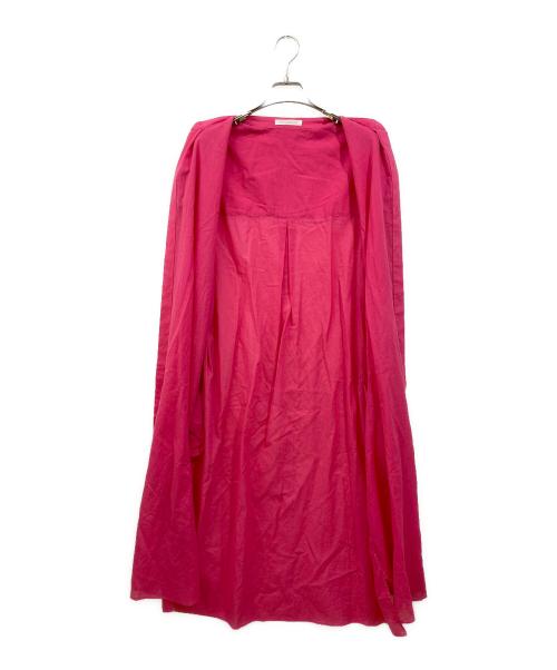 GALERIE VIE（ギャルリーヴィー）GALERIE VIE (ギャルリーヴィー) インドコットン スタンドカラーシャツワンピース ピンク サイズ:SIZE Freeの古着・服飾アイテム