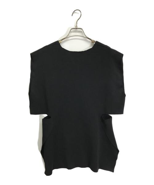 3.1 phillip lim（スリーワンフィリップリム）3.1 phillip lim (スリーワンフィリップリム) Sleeveless Sweater With Side Cutout ブラック サイズ:Sの古着・服飾アイテム