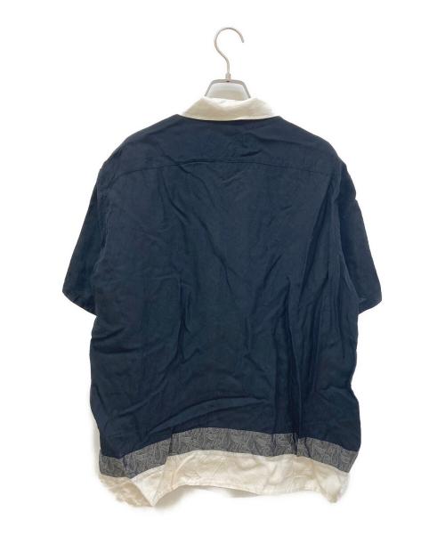 TOGA VIRILIS（トーガ ビリリース）TOGA VIRILIS (トーガ ビリリース) Paisley Panel Shirts ブラック サイズ:48の古着・服飾アイテム