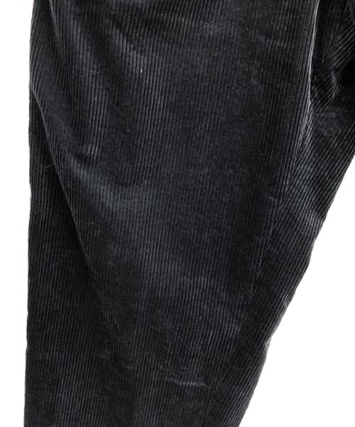 MARKA（マーカ）MARKA (マーカ) PLEAT FRONT PEGTOP ORGANIC COTTON CORDUROY PANTS ネイビー サイズ:3の古着・服飾アイテム