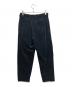 MARKA (マーカ) PLEAT FRONT PEGTOP ORGANIC COTTON CORDUROY PANTS ネイビー サイズ:3：6000円