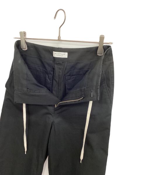 MACPHEE（マカフィー）MACPHEE (マカフィー) コットンサージ ドローストリングワイドパンツ ブラック サイズ:36の古着・服飾アイテム
