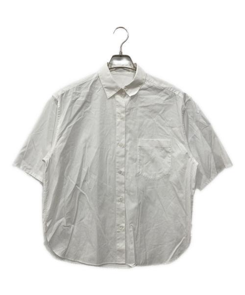 allureville（アルアバイル）allureville (アルアバイル) コットンブロードオーバーシャツ ホワイト サイズ:2の古着・服飾アイテム