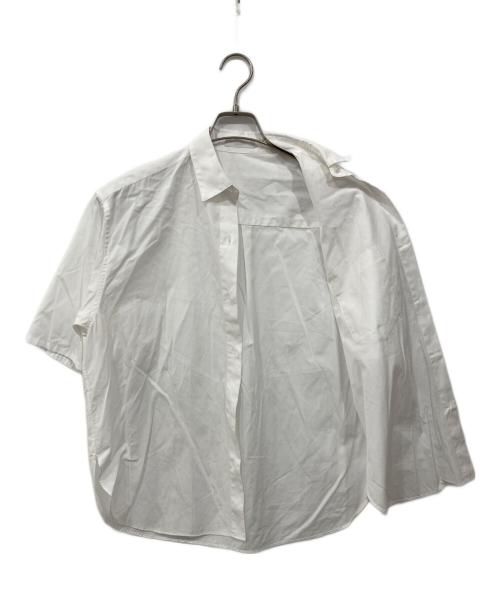 allureville（アルアバイル）allureville (アルアバイル) コットンブロードオーバーシャツ ホワイト サイズ:2の古着・服飾アイテム
