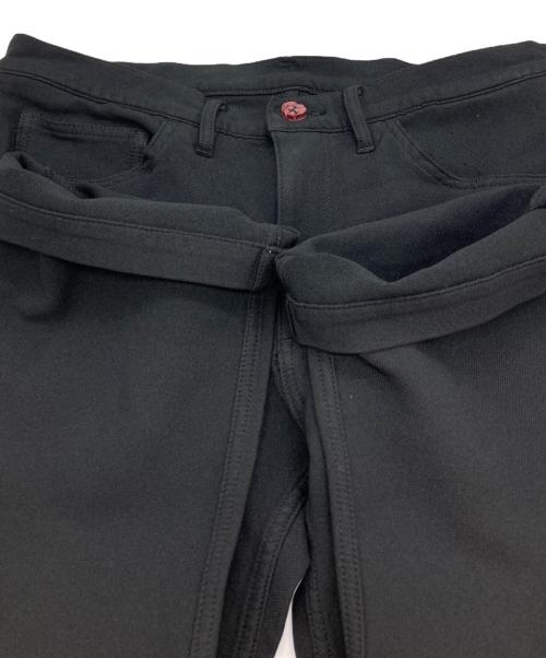 COMME des GARCONS HOMME PLUS（コムデギャルソンオムプリュス）COMME des GARCONS HOMME PLUS (コムデギャルソンオムプリュス) ポリエステルクロップドパンツ ブラック サイズ:Lの古着・服飾アイテム