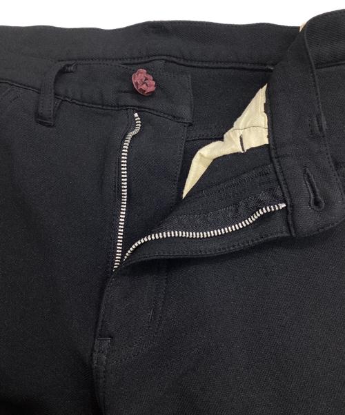 COMME des GARCONS HOMME PLUS（コムデギャルソンオムプリュス）COMME des GARCONS HOMME PLUS (コムデギャルソンオムプリュス) ポリエステルクロップドパンツ ブラック サイズ:Lの古着・服飾アイテム