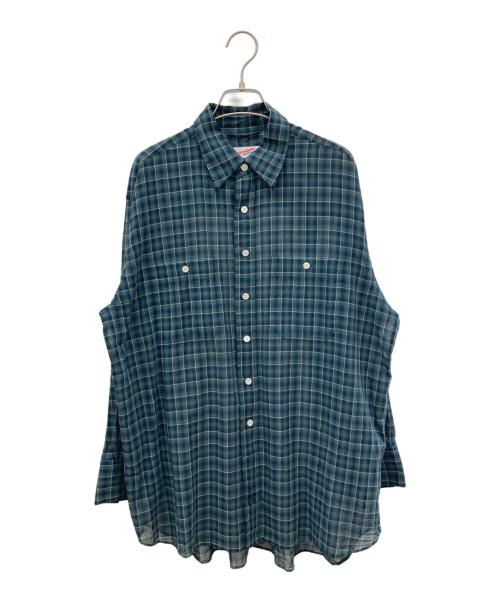Spick and Span（スピック＆スパン）Spick and Span (スピックアンドスパン) コットンボイルチェックシャツ グリーン サイズ:FREEの古着・服飾アイテム
