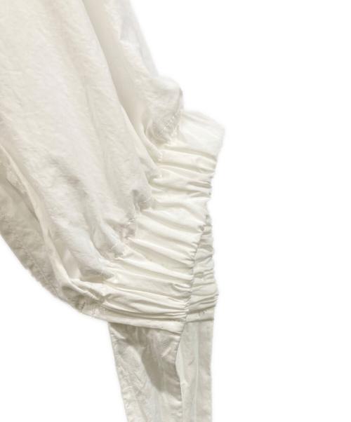ENFOLD（エンフォルド）ENFOLD (エンフォルド) GATHER－SLEEVE BLOUSE ホワイト サイズ:38の古着・服飾アイテム