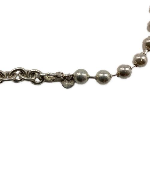 e.m.（イーエム）e.m. (イーエム) パールボールチェーンミックスネックレス ホワイトの古着・服飾アイテム