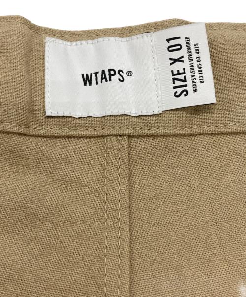 WTAPS（ダブルタップス）WTAPS (ダブルタップス) TUCK SHORTS COTTON CANVAS ベージュ サイズ:X 01の古着・服飾アイテム
