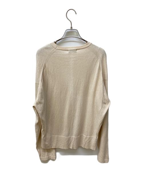 ATON（エイトン）ATON (エイトン) コットンクルーネックニット ベージュ サイズ:2の古着・服飾アイテム