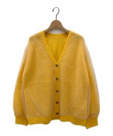 Diagram（ダイアグラム）の古着「オーバーチュールニットカーディガン」｜イエロー