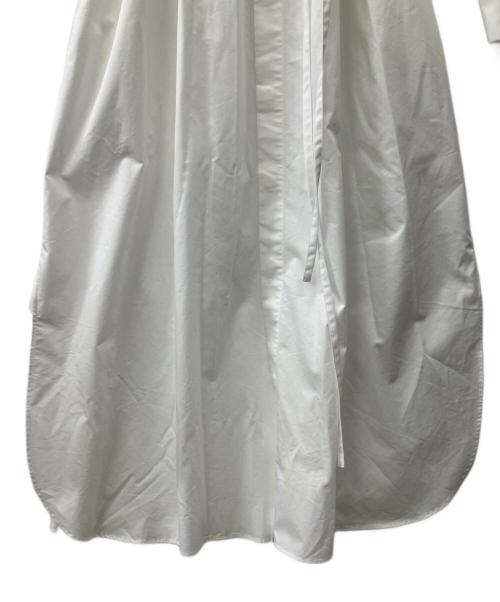 HYKE（ハイク）HYKE (ハイク) T/C BALLOON SLEEVE DRESS ホワイト サイズ:1の古着・服飾アイテム