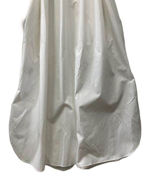 HYKE（ハイク）HYKE (ハイク) T/C BALLOON SLEEVE DRESS ホワイト サイズ:1の古着・服飾アイテム
