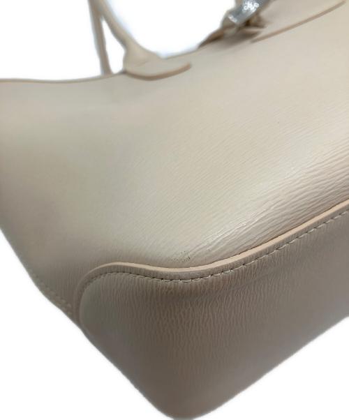 LONGCHAMP（ロンシャン）LONGCHAMP (ロンシャン) レザートートバッグ ベージュの古着・服飾アイテム